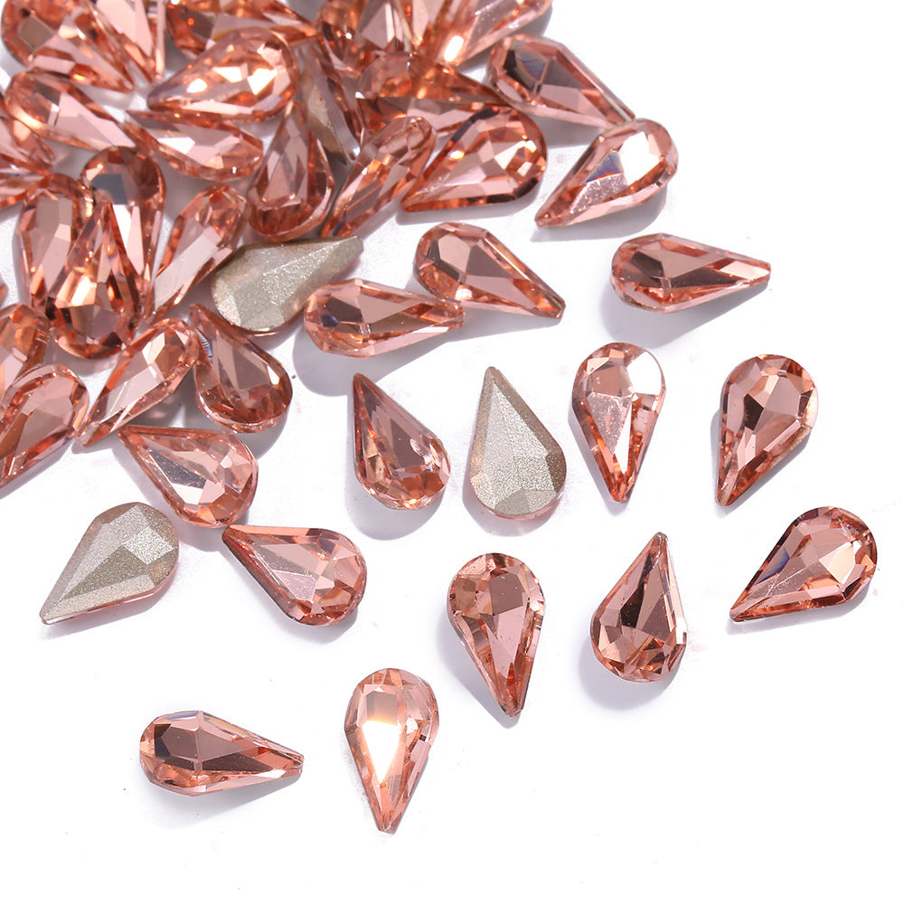 New Water Drop Pointed Bottom Transparent Manicure Jewelry DIY Clothing Phone Case Diamond Decorations Nail Patch Nail Ornament New Water Drop Pointed Bottom Transparent Manicure Jewelry DIY Clothing Phone Case Diamond Decorations Nail Patch Nail Ornament